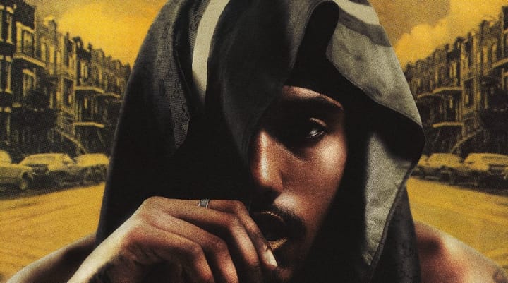 Image : pochette de l'album Beautiful Damage du projet rap montréalais Young Rose & GenericTM.